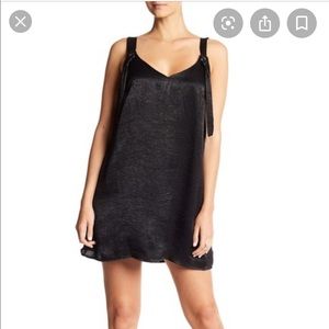 Hiatus Satin Knot Strap Dress - Med